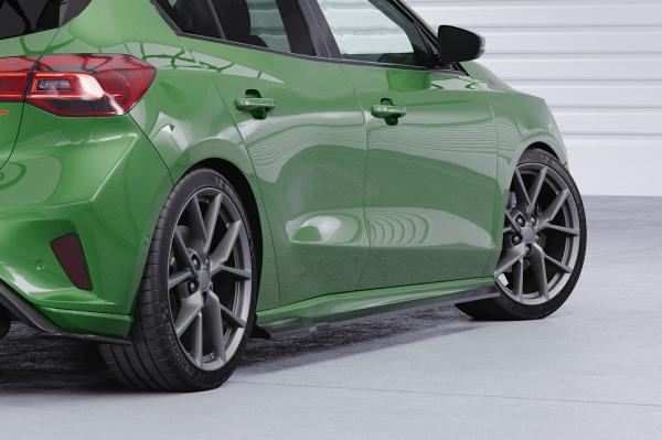 CSR Seitenschweller mit ABE für Ford Focus MK4 ST / ST-Line SS580-C Carbon Look Hochglanz (keine Lackierung erforderlich)