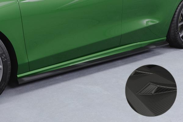 CSR Seitenschweller mit ABE für Ford Focus MK4 ST / ST-Line SS580-M Carbon Look matt strukturiert (keine Lackierung erforderlich)
