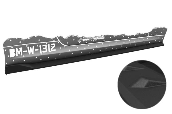 CSR Seitenschweller mit ABE für BMW 6er E63 / E64 SS586-S schwarz matt strukturiert (keine Lackierung erforderlich)