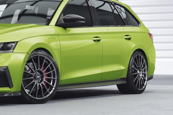 CSR Seitenschweller mit ABE für Skoda Octavia 4 SS587-S schwarz matt strukturiert (keine Lackierung erforderlich)