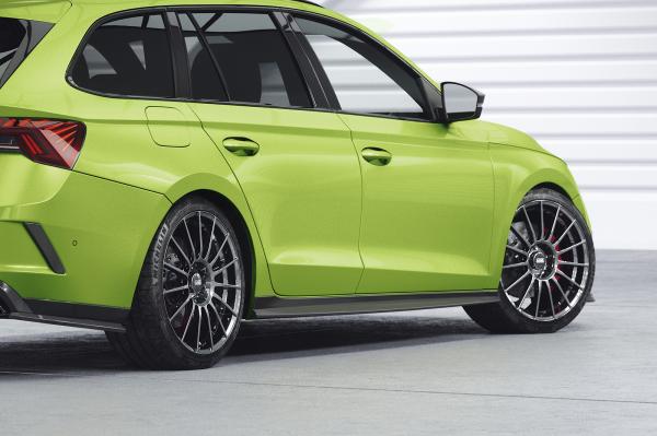 CSR Seitenschweller mit ABE für Skoda Octavia 4 SS587-S schwarz matt strukturiert (keine Lackierung erforderlich)