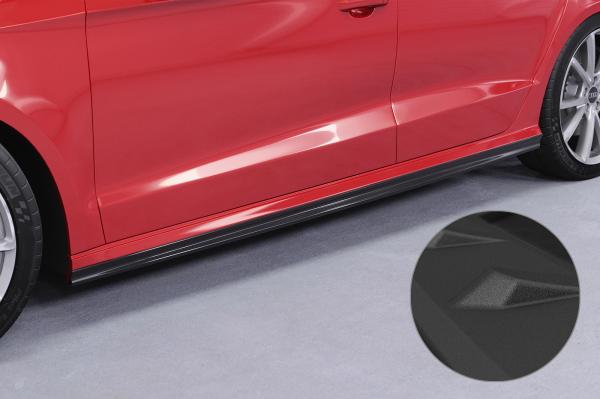 CSR Seitenschweller mit ABE für Audi A3 8V SS590-S schwarz matt strukturiert (keine Lackierung erforderlich)