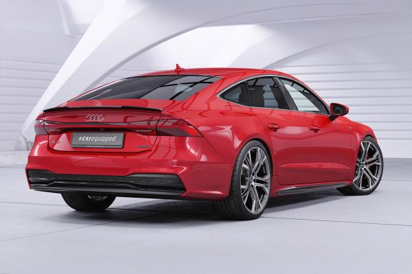 CSR Seitenschweller mit ABE für Audi A7 C8 S-Line / S7 C8 (Typ 4K/F2) SS591-C Carbon Look glänzend (keine Lackierung erforderlich)