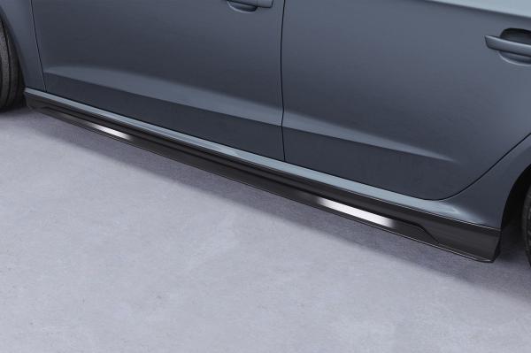 CSR Seitenschweller mit ABE für Audi A3 8V Sportback (kein S / S-Line) SS593-C Carbon Look Hochglanz (keine Lackierung erforderlich)
