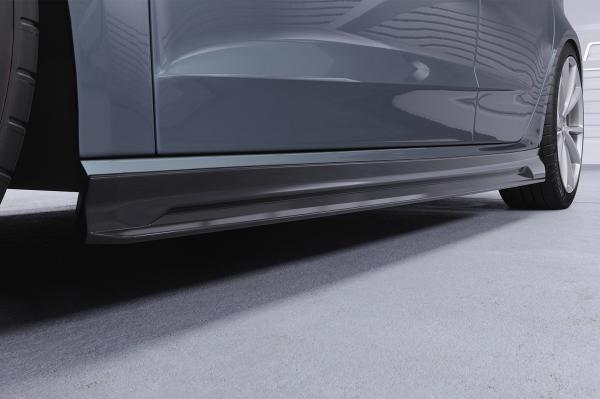 CSR Seitenschweller mit ABE für Audi A3 8V Sportback (kein S / S-Line) SS593-C Carbon Look Hochglanz (keine Lackierung erforderlich)