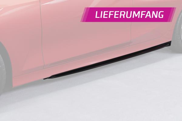 CSR Seitenschweller mit ABE für BMW 3er G20 / G21 SS594-L schwarz matt (Lackierung erforderlich)