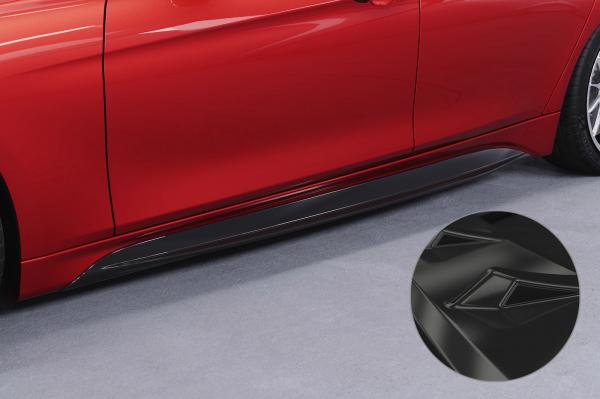CSR Seitenschweller mit ABE für BMW 3er F30 / F31 SS595-G Glossy schwarz glänzend (keine Lackierung erforderlich)