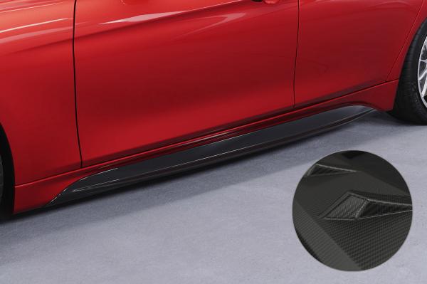 CSR Seitenschweller mit ABE für BMW 3er F30 / F31 SS595-M Carbon Look matt strukturiert (keine Lackierung erforderlich)