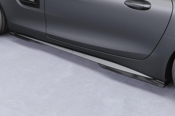CSR Seitenschweller mit ABE für Mercedes Benz AMG GT (190) SS597-G Glossy schwarz glänzend (keine Lackierung erforderlich)