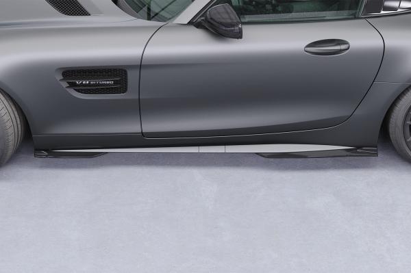 CSR Seitenschweller mit ABE für Mercedes Benz AMG GT (190) SS597-G Glossy schwarz glänzend (keine Lackierung erforderlich)