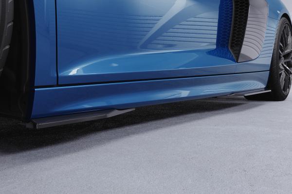 CSR Seitenschweller mit ABE für Audi R8 (Typ 4S) SS599-G Glossy schwarz Hochglanz (keine Lackierung erforderlich)