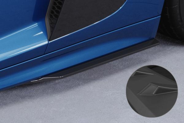 CSR Seitenschweller mit ABE für Audi R8 (Typ 4S) SS600-L schwarz matt (Lackierung erforderlich)