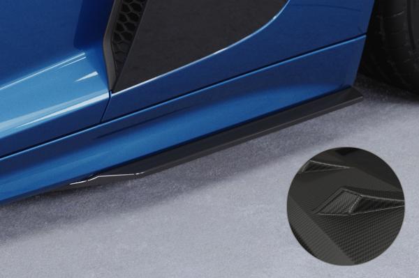 CSR Seitenschweller mit ABE für Audi R8 (Typ 4S) SS600-M Carbon Look matt strukturiert (keine Lackierung erforderlich)