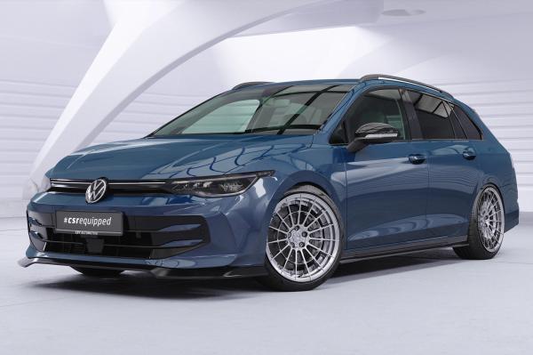 CSR Seitenschweller mit ABE für VW Golf 8 Variant SS605-G Glossy schwarz glänzend (keine Lackierung erforderlich)