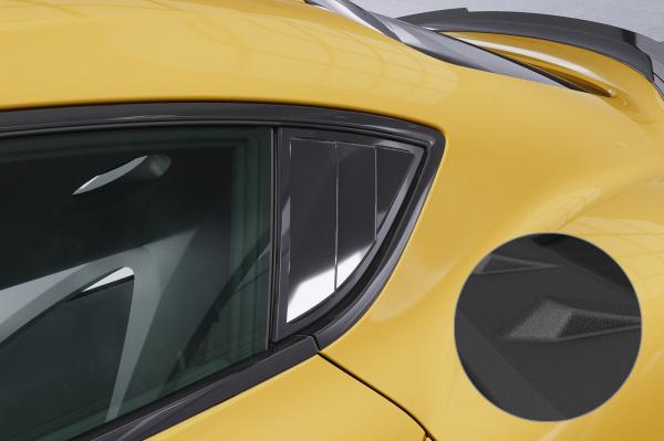 CSR Seitenscheibenblenden mit ABE für Toyota GR Supra (A90) SSB001-S schwarz matt strukturiert (keine Lackierung erforderlich)