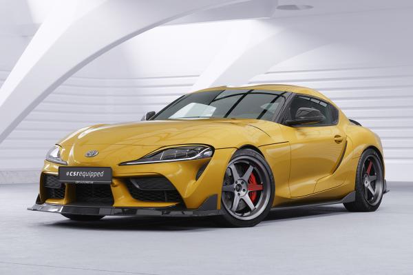 CSR Seitenscheibenblenden mit ABE für Toyota GR Supra (A90) SSB001-S schwarz matt strukturiert (keine Lackierung erforderlich)
