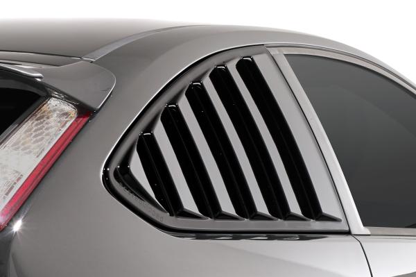 CSR Seitenscheibenblenden mit ABE für Ford Focus MK2 3-Türer SSB002-M Carbon Look matt strukturiert (keine Lackierung erforderlich)