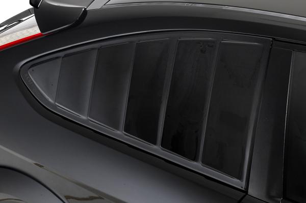 CSR Seitenscheibenblenden mit ABE für Ford Focus MK2 3-Türer SSB002-M Carbon Look matt strukturiert (keine Lackierung erforderlich)