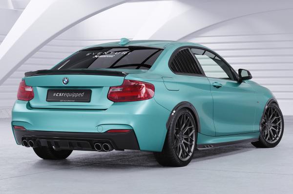 CSR Seitenscheibenblenden mit ABE für BMW 2er F22/F87 Coupe SSB003-M Carbon Look matt strukturiert (keine Lackierung erforderlich)