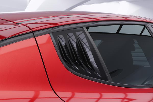 CSR Seitenscheibenblenden mit ABE für Kia Stinger GT SSB008-C Carbon Look glänzend (keine Lackierung erforderlich)