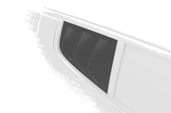 CSR Seitenscheibenblenden mit ABE für Kia Stinger GT SSB008-C Carbon Look glänzend (keine Lackierung erforderlich)