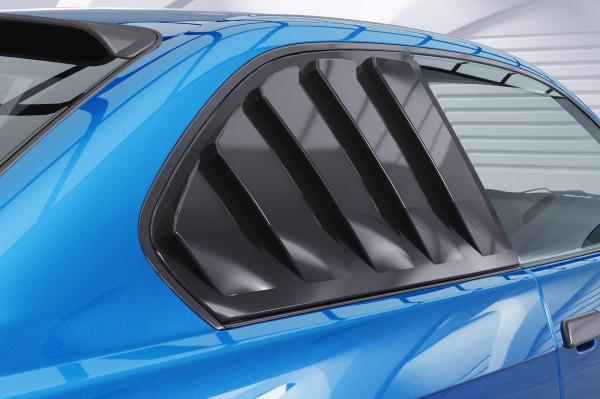 CSR Seitenscheibenblenden mit ABE für BMW 3er E36 Coupe SSB010-S schwarz matt strukturiert (keine Lackierung erforderlich)