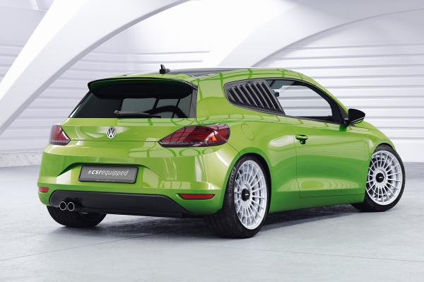 CSR Seitenscheibenblenden mit ABE für VW Scirocco 3 (Typ 13) SSB011-L schwarz matt (Lackierung erforderlich)