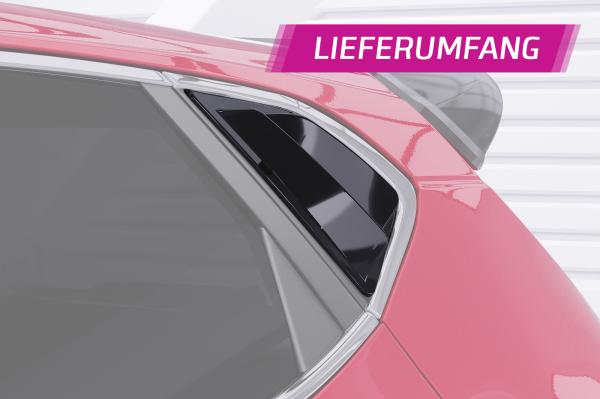 CSR Seitenscheibenblenden mit ABE für Kia Ceed (JD) SSB012-L schwarz matt (Lackierung erforderlich)