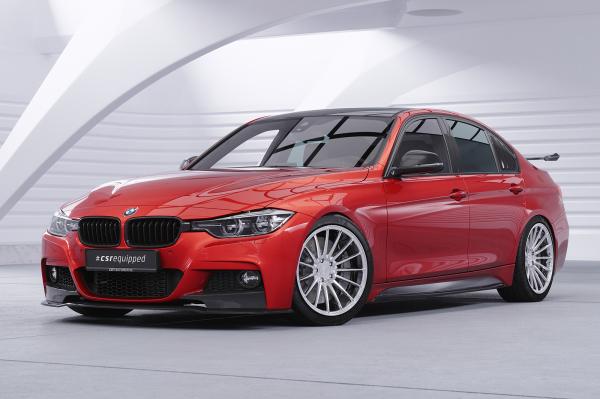 CSR Seitenscheibenblenden mit ABE für BMW 3er F30 Limousine SSB013-L Lackierung erforderlich (schwarz matt)