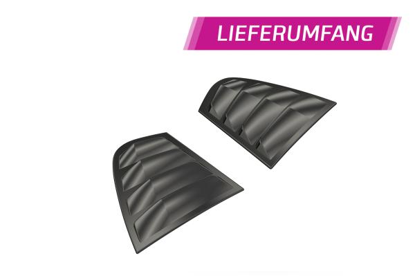 CSR Seitenscheibenblenden mit ABE für BMW 3er F30 Limousine SSB013-L Lackierung erforderlich (schwarz matt)