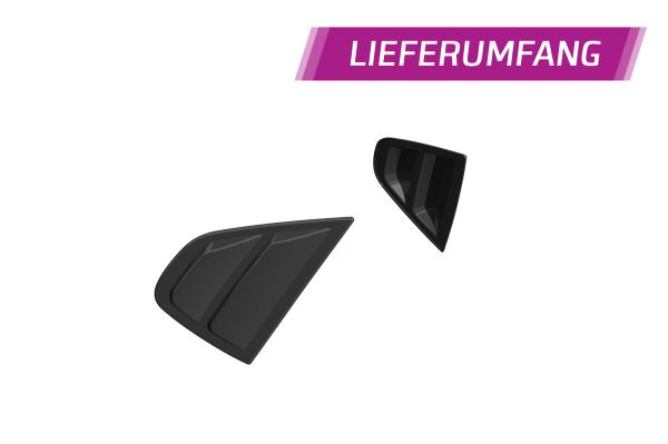 CSR Seitenscheibenblenden mit ABE für Hyundai I30 (PD) Fastback SSB014-L schwarz matt (Lackierung erforderlich)