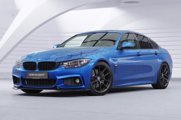 CSR Seitenscheibenblenden mit ABE für BMW 4er F36 Gran Coupe SSB017-L Lackierung erforderlich (schwarz matt)