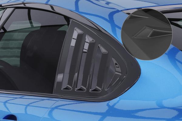 CSR Seitenscheibenblenden mit ABE für BMW 4er F36 Gran Coupe SSB017-L Lackierung erforderlich (schwarz matt)