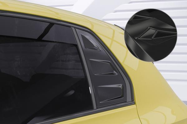 CSR Seitenscheibenblenden mit ABE für VW Golf 8 Schrägheck SSB018-G Glossy schwarz glänzend (keine Lackierung erforderlich)