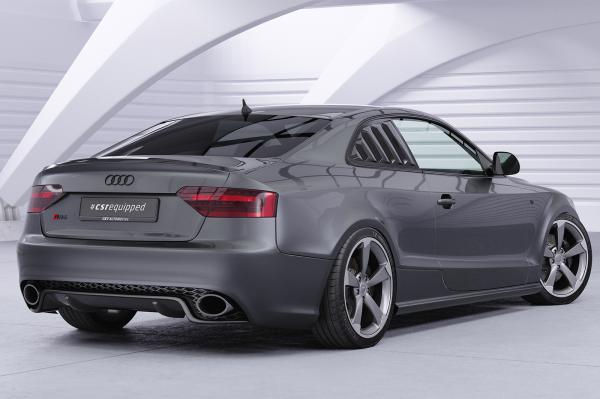 CSR Seitenscheibenblenden mit ABE für Audi A5 / S5 / RS5 (8T) Coupe SSB019-C Carbon Look Hochglanz (keine Lackierung erforderlich)
