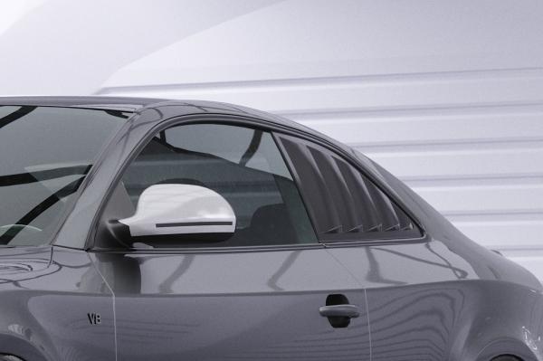 CSR Seitenscheibenblenden mit ABE für Audi A5 / S5 / RS5 (8T) Coupe SSB019-C Carbon Look Hochglanz (keine Lackierung erforderlich)