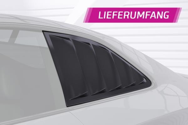 CSR Seitenscheibenblenden mit ABE für Audi A5 / S5 / RS5 (8T) Coupe SSB019-C Carbon Look Hochglanz (keine Lackierung erforderlich)
