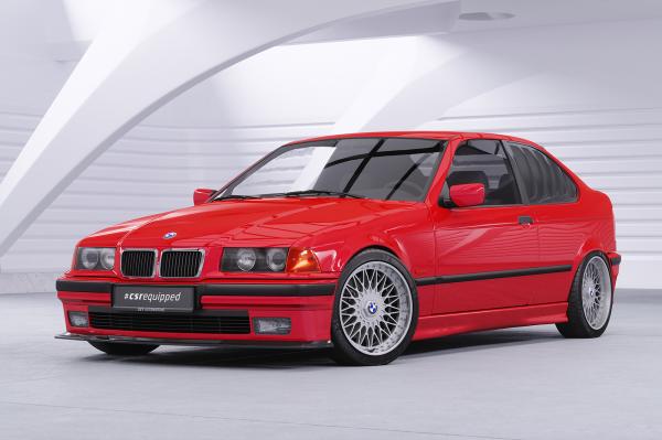 CSR Seitenscheibenblenden mit ABE für BMW 3er E36 Compact SSB020-C Carbon Look Hochglanz (keine Lackierung erforderlich)