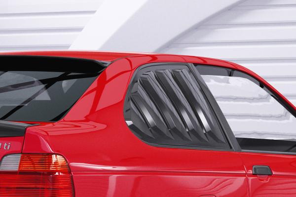 CSR Seitenscheibenblenden mit ABE für BMW 3er E36 Compact SSB020-C Carbon Look Hochglanz (keine Lackierung erforderlich)
