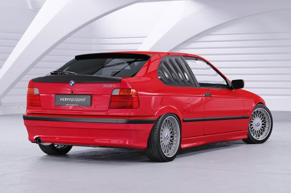 CSR Seitenscheibenblenden mit ABE für BMW 3er E36 Compact SSB020-C Carbon Look Hochglanz (keine Lackierung erforderlich)