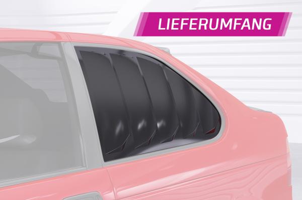 CSR Seitenscheibenblenden mit ABE für BMW 3er E36 Compact SSB020-C Carbon Look Hochglanz (keine Lackierung erforderlich)