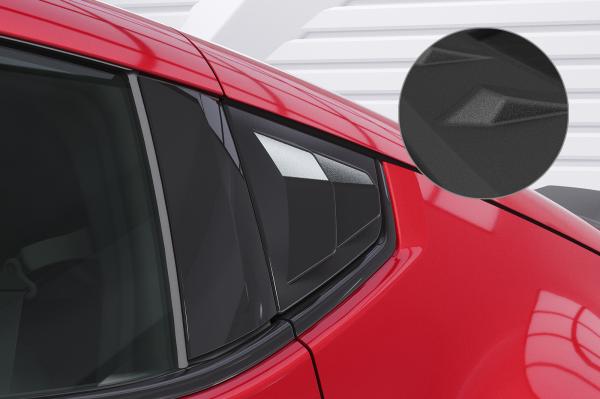 CSR Seitenscheibenblenden mit ABE für Nissan 370Z (Z34) Coupe SSB021-S schwarz matt strukturiert (keine Lackierung erforderlich)