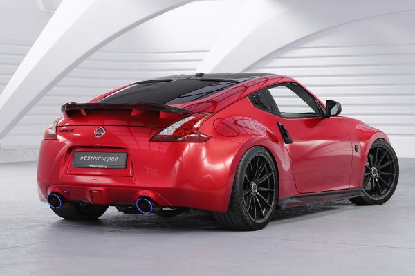 CSR Seitenscheibenblenden mit ABE für Nissan 370Z (Z34) Coupe SSB021-L schwarz matt (Lackierung erforderlich)