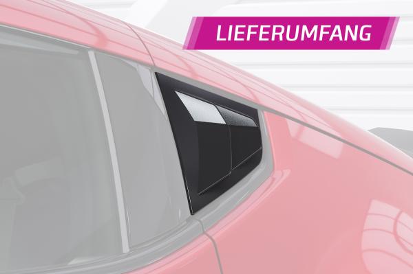 CSR Seitenscheibenblenden mit ABE für Nissan 370Z (Z34) Coupe SSB021-L schwarz matt (Lackierung erforderlich)