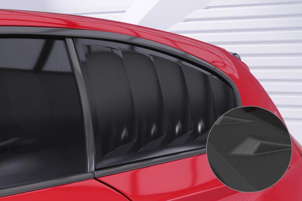 CSR Seitenscheibenblenden mit ABE für BMW 1er E81 SSB022-S schwarz matt strukturiert (keine Lackierung erforderlich)