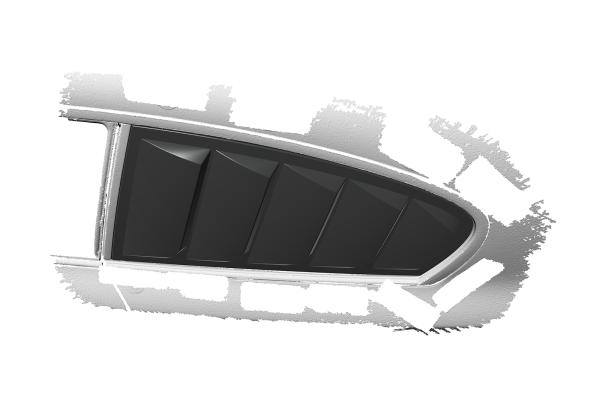 CSR Seitenscheibenblenden mit ABE für BMW 1er E81 SSB022-L schwarz matt (Lackierung erforderlich)