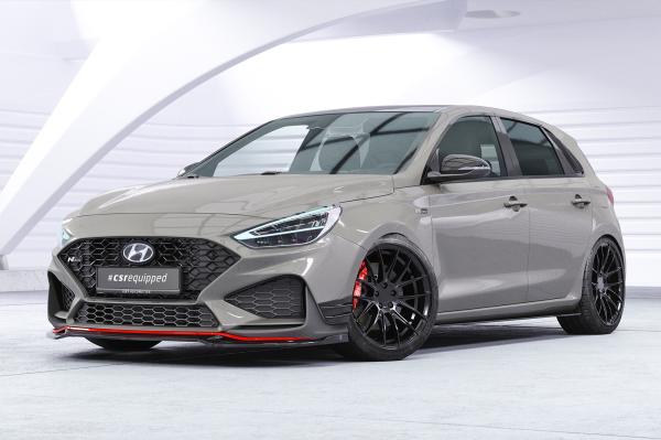 CSR Seitenscheibenblenden mit ABE für Hyundai I30 (PD) Schrägheck SSB024-L schwarz matt (Lackierung erforderlich)