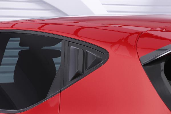 CSR Seitenscheibenblenden mit ABE für Seat / Cupra Leon 4 (Typ KL) Schrägheck SSB029-C Carbon Look Hochglanz (keine Lackierung erforderlich)