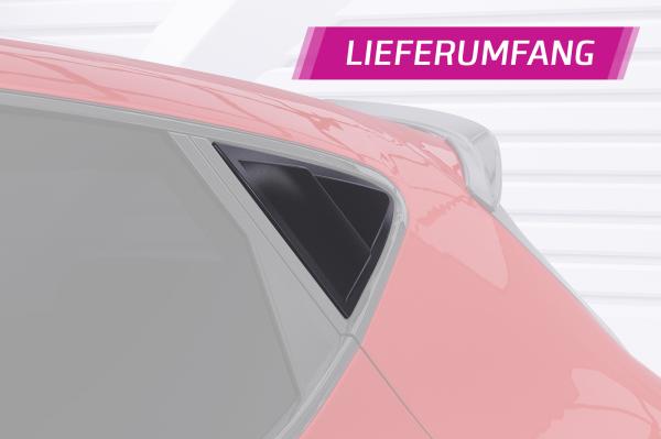 CSR Seitenscheibenblenden mit ABE für Seat / Cupra Leon 4 (Typ KL) Schrägheck SSB029-C Carbon Look Hochglanz (keine Lackierung erforderlich)