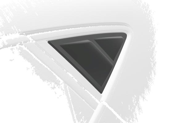 CSR Seitenscheibenblenden mit ABE für Seat / Cupra Leon 4 (Typ KL) Schrägheck SSB029-C Carbon Look Hochglanz (keine Lackierung erforderlich)